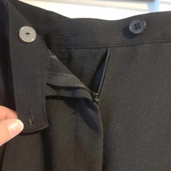 Evan-Picone 3 Pc Suit. Black Blazer Duster Jacket, pencil skirt & pants size 10. - Picture 3 of 14
